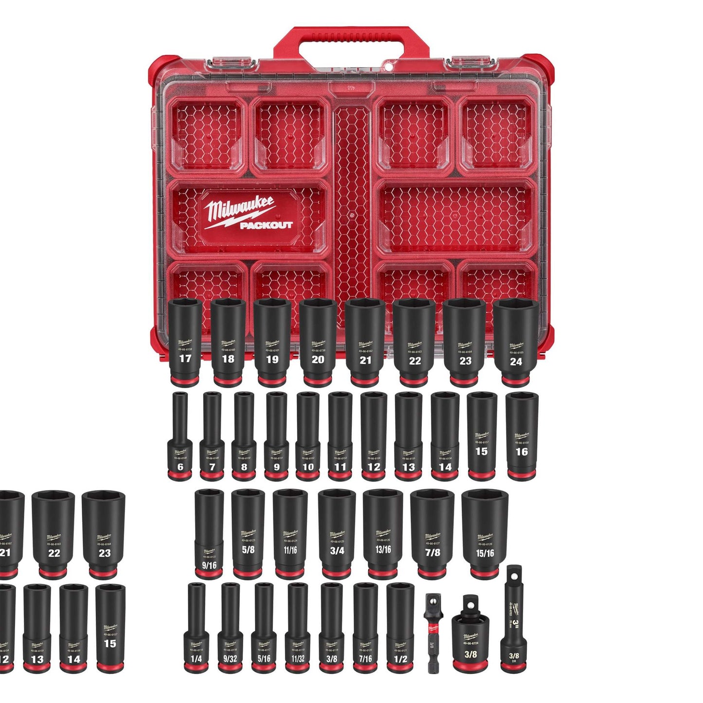 SHOCKWAVE IMPACT DUTY SOCKET 3/8" DRIVE 36PC PACKOUT SET