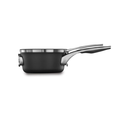 PREMIER SPACE-SAVING 2.5QT HARD-ANODIZED NONSTICK SAUCE PAN W/ LID