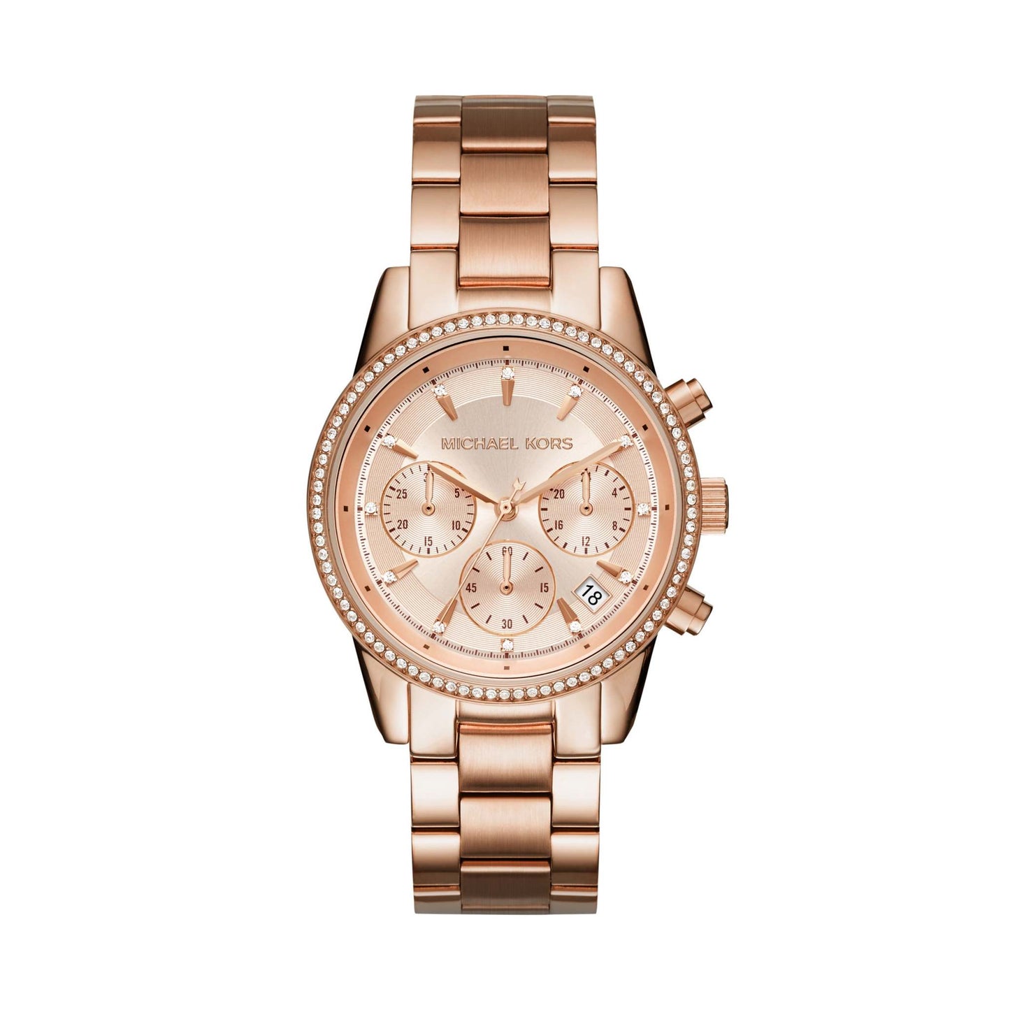 LADIES RITZ PAVE SS WATCH