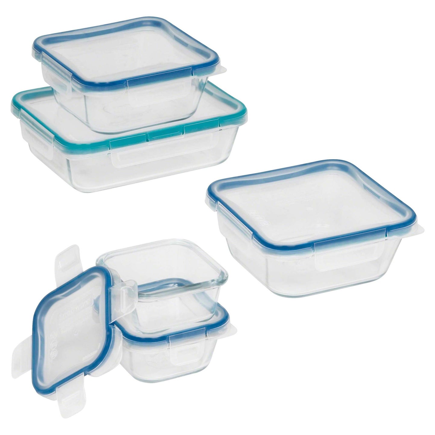 TOTAL SOLUTION 10PC PYREX GLASS STORAGE SET