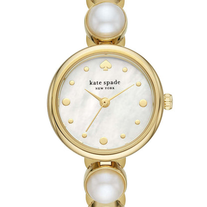 LADIES' MONROE PEARL BEADED BRACELET WATCH, MOTHER-OF-PEARL DIAL