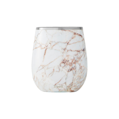S'WELL 9 OZ CALACATTA WINE TUMBLER