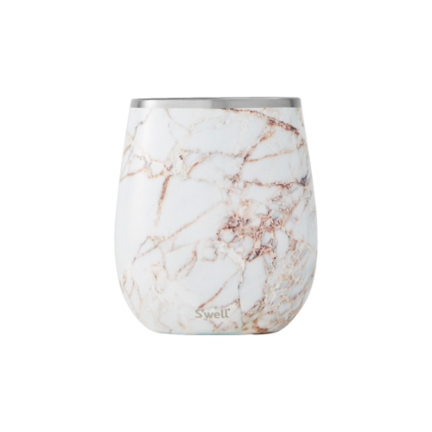 S'WELL 9 OZ CALACATTA WINE TUMBLER
