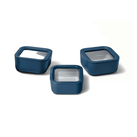 3PC GLASS FOOD CONTAINER SET