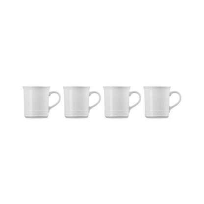 SET OF 4 STONEWARE MUGS