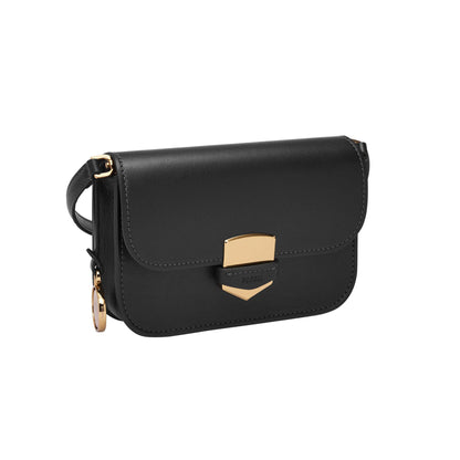 LENNOX SMALL FLAP CROSSBODY BLACK