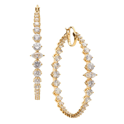 LEAH STATEMENT HOOP EARRINGS