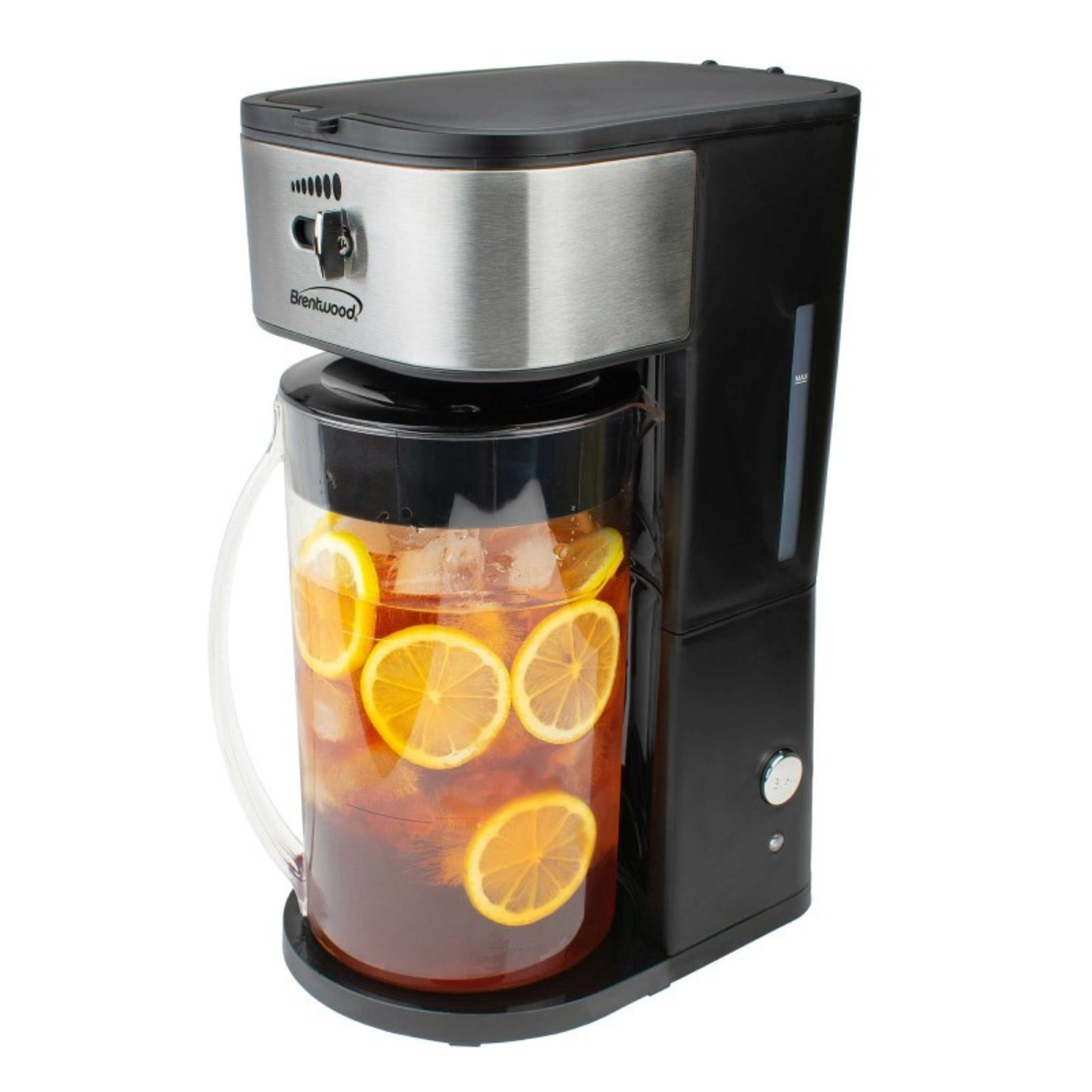 ICED TEA AND COFFEE MAKER WITH 64OZ PITCHER - (BLACK)