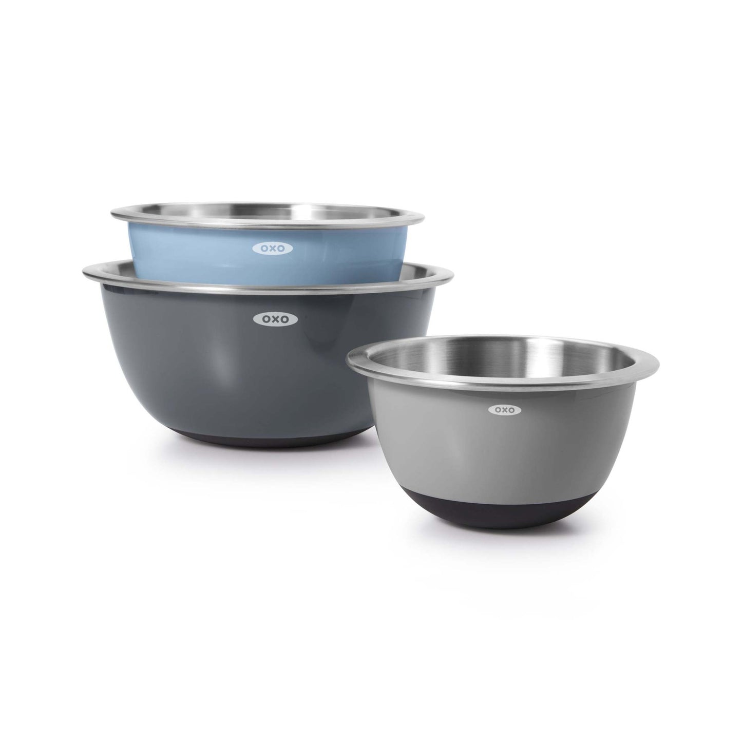 GOOD GRIPS 3PC STAINLESS STEEL MIXING BOWL SET