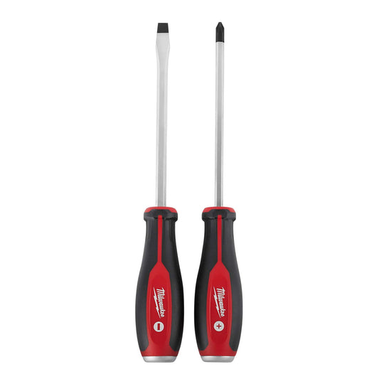 2PC DEMOLITION SCREWDRIVER WITH STEEL CAPS