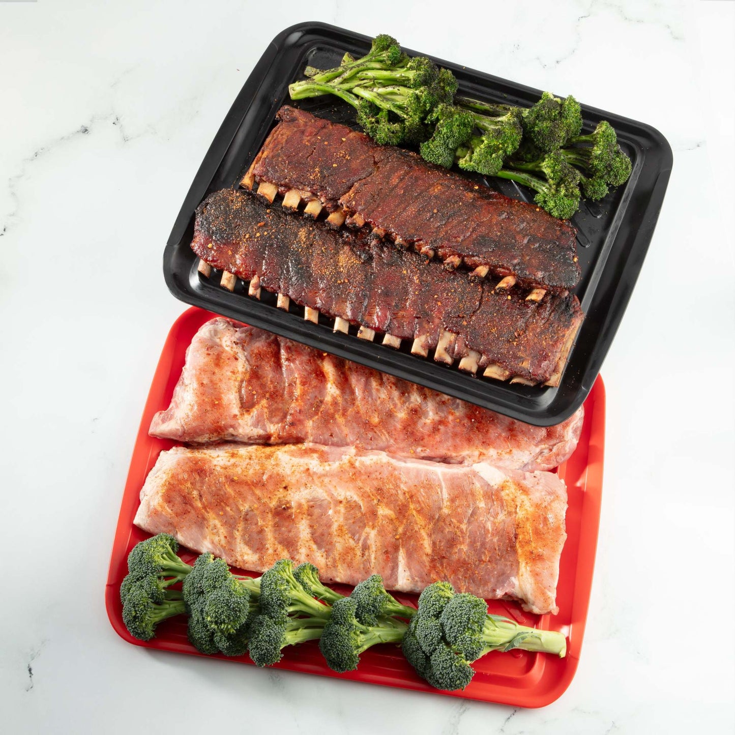 GRILLING PREP & SERVE MELAMINE TRAYS - LARGE