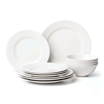 WICKFORD 38PC DINNERWARE & FLATWARE SET