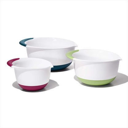 GOOD GRIPS 3PC MIXING BOWL SET W/ HANDLES