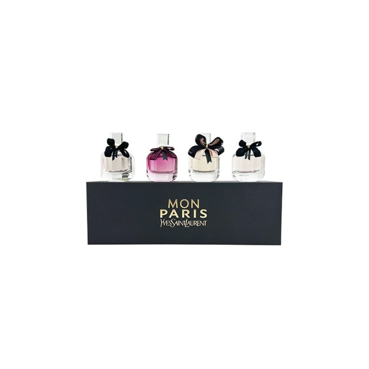 YSL MINIATURE (W) 4PCS 7.5ML SET: MON PARIS EDP2X/LUMIERE/INTENSEMENT EDP