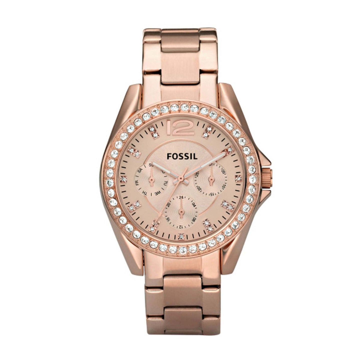 LADIES RILEY MULTIFUNCTION ROSE-TONE WATCH