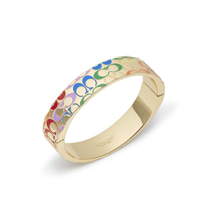 RAINBOW QUILTED C BANGLE