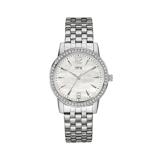 TFX LADIES STAINLESS STEEL BRACELET WITH SWAROVSKI CRYSTALS