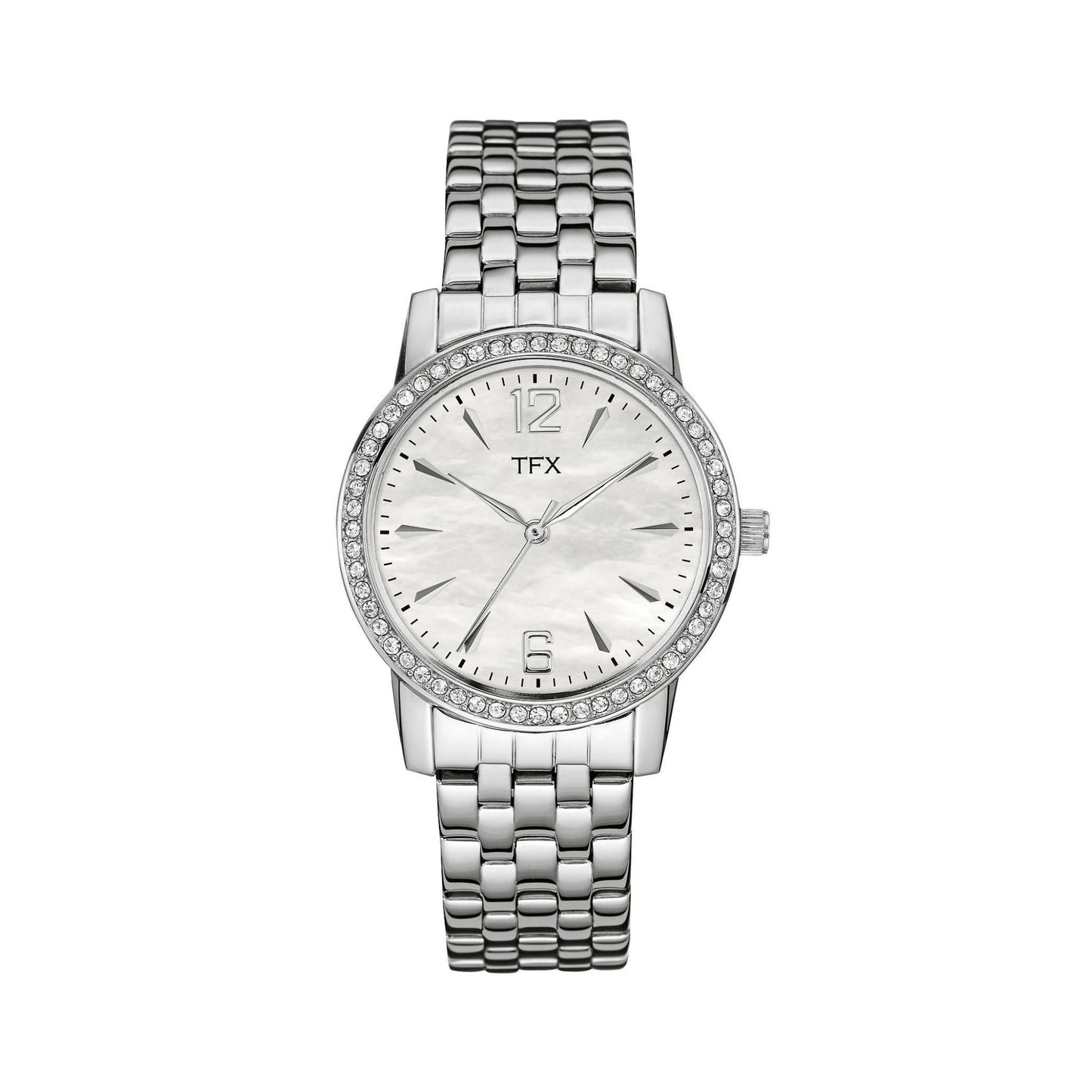 TFX LADIES STAINLESS STEEL BRACELET WITH SWAROVSKI CRYSTALS