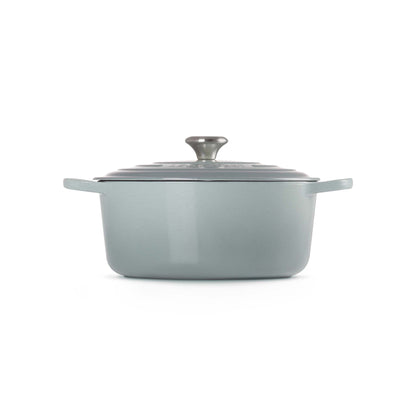 7.25QT SIGNATURE CAST IRON ROUND DUTCH OVEN SEA SALT