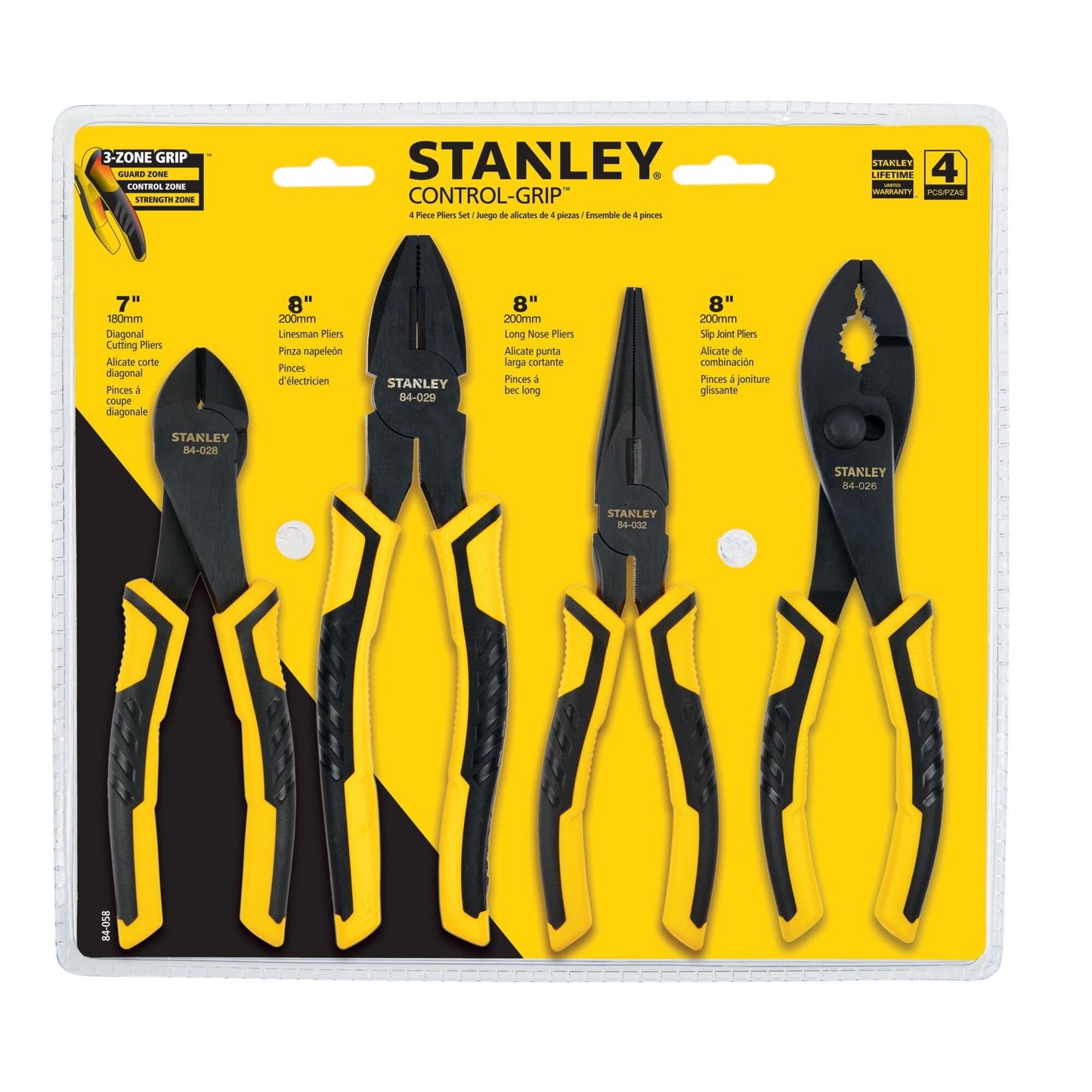 4PC BI-MATERIAL PLIER SET DELUXE