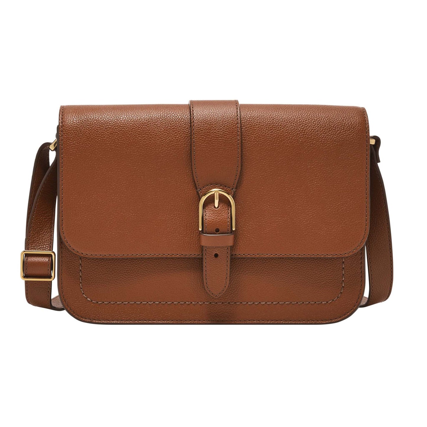 ZOEY LARGE LEATHER FLAP CROSSBODY