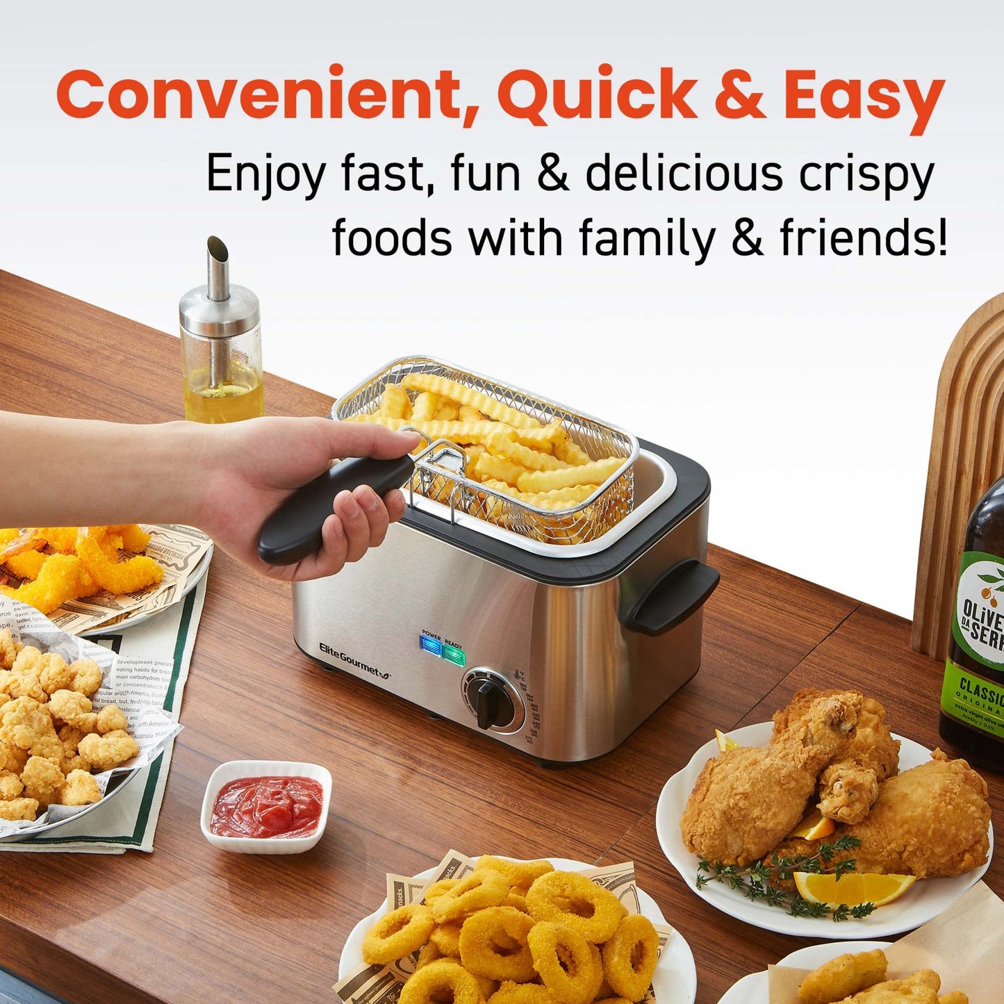 1.2QT DEEP FRYER STAINLESS STEEL