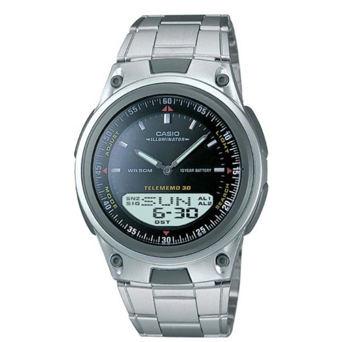 UNISEX ANALOG/DIGITAL STEEL WATCH