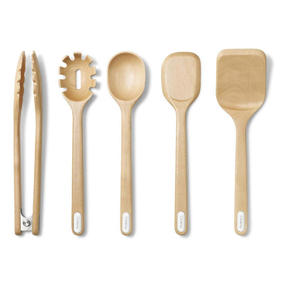 5PC WOODEN UTENSIL SET
