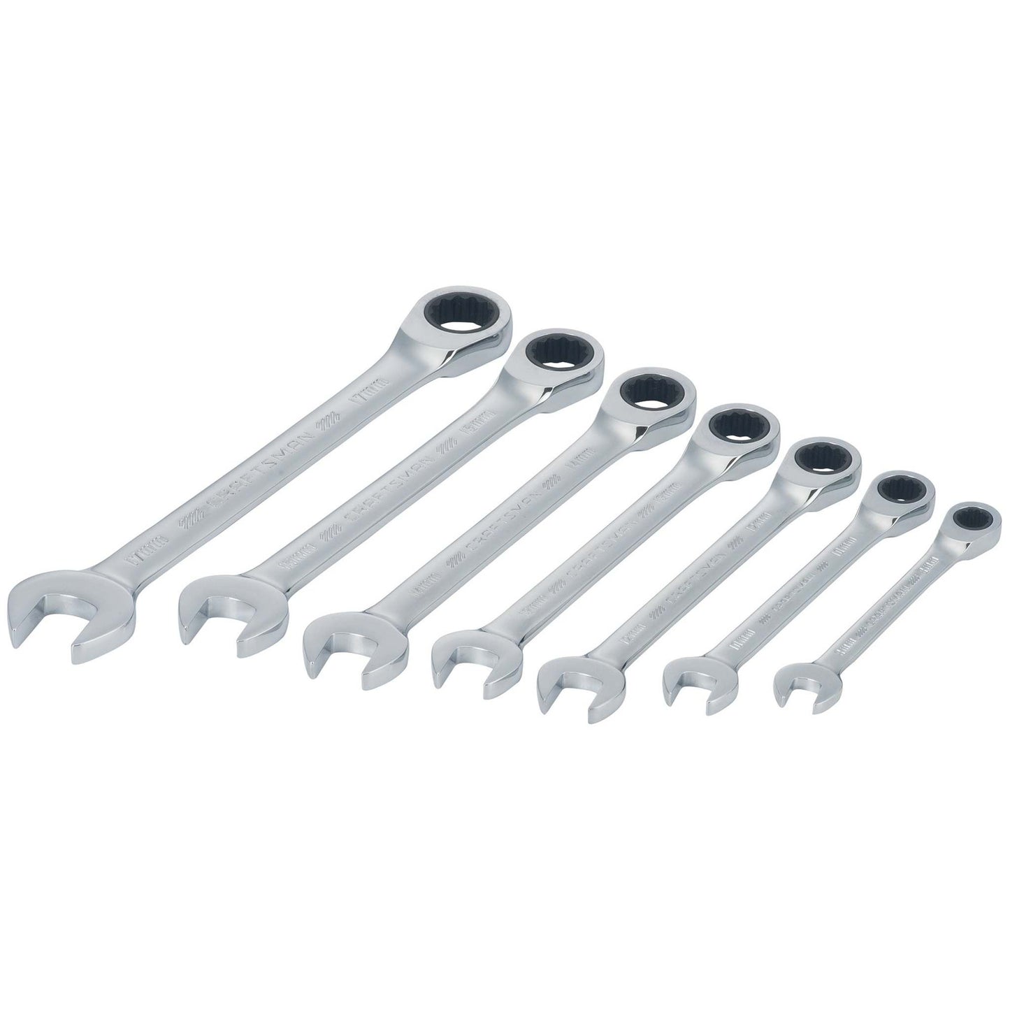 7PC MM RATCHETING COMBINATION WRENCH SET
