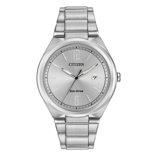 MENS CORPORATE EXCLUSIVE ECO-DRIVE STAINLESS STEEL WATCH