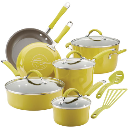 CUCINA 12PC PORCELAIN COOKWARE SET LEMONGRASS