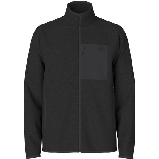 THE NORTH FACE MEN'S FRONT RANGE FLEECE JACKET - TNF BLACK HEATHER - LARGE