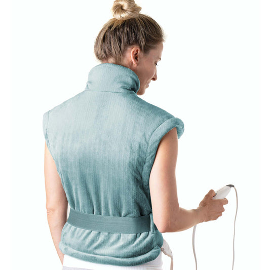 PURERELIEF XL BACK & NECK HEATING PAD SEA GLASS